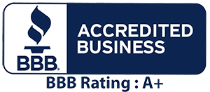 Better Business Bureau Accredited Business - A+ Rating badge