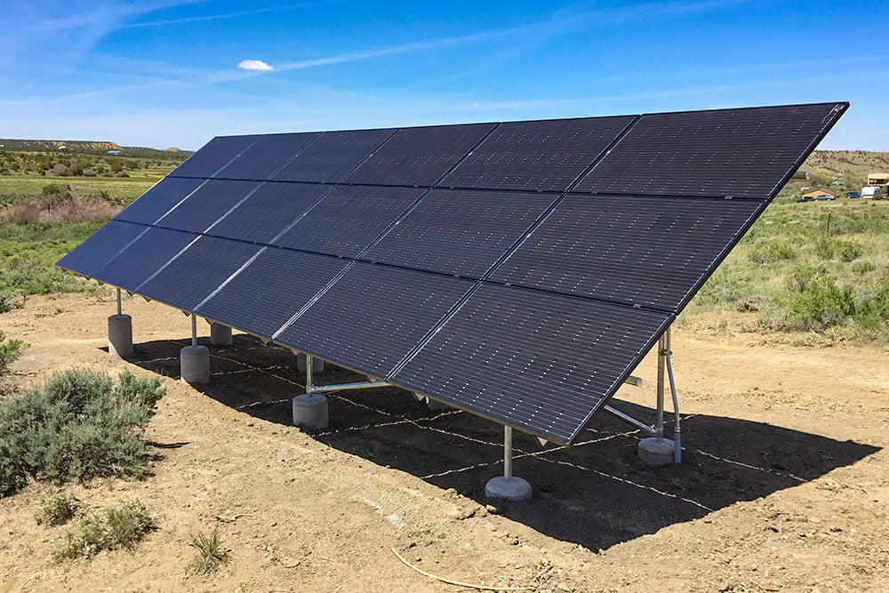Ground Mount solar panel installation in Montrose co